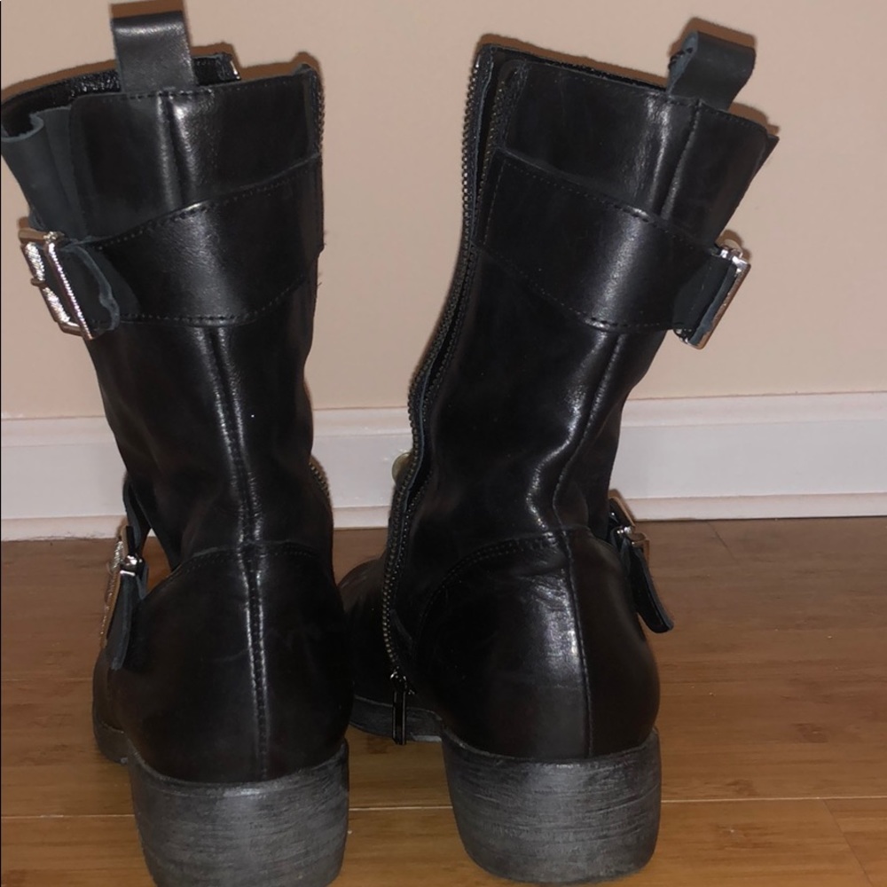Avellini black leather boots made in Italy size 7 - Picture 3 of 6